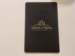 ISRAEL- ASTRAL-QUEEN OF SHEBA-HOTAL-KEY-(1079)-good - Hotel Keycards