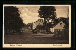 AK Tuckum, Blick In Die Bahnhofstrasse  - Latvia