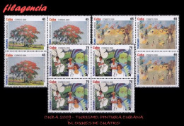 CUBA. BLOQUES DE CUATRO. 2009-14 TURISMO. PINTURA CUBANA CONTEMPORÁNEA - Unused Stamps