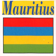 Flag Chromo - Mauritius - 5 X 5 Cm - Other & Unclassified