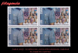 CUBA. BLOQUES DE CUATRO. 2009-20 50 ANIVERSARIO POLICÍA NACIONAL REVOLUCIONARIA - Unused Stamps