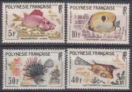 French Polynesia Polinesie 1962 Fish Poison Mi#24-27 Yvert#18-21 Mint Never Hinged (sans Charnieres) - Unused Stamps