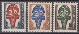 French Polynesia Polinesie 1958 Postage Due Mi#1-3 Mint Never Hinged - Neufs