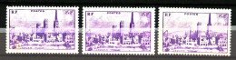 745 - 2F+2F Rouen - Variété "cable De La Grue" - Les 3 Types Différents - Neufs N* - TB - Unused Stamps