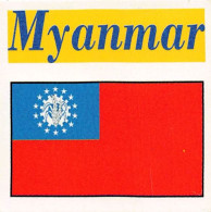 Flag Chromo - Myanmar.- 5 X 5 Cm - Other & Unclassified
