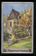 Künstler-AK E.F. Hofecker: Innsbruck, Deutscher Schulverein Nr.333: Die Weiherburg  - Guerra 1914-18