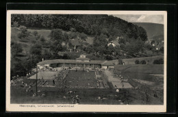 AK Herrenalb, Blick Auf Das Schwimmbad Mit Badegästen  - Bad Herrenalb