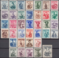 Austria 1948/1951/1952 Damen, Dames, Ladies Complete Mi#893-926 And Mi#978-980 Mint Never Hinged - Unused Stamps