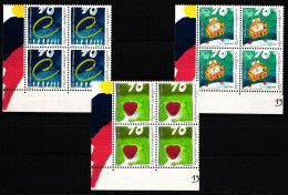Liechtenstein 1200-1202 Postfrisch Als 4er Blöcke #JI041 - Sonstige & Ohne Zuordnung