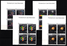 Liechtenstein 1357-1360 Postfrisch Als 4er Blöcke, Ersttagssonderstempel #JI081 - Otros & Sin Clasificación