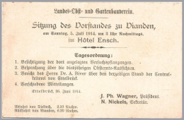 LUXEMBOURG - 1914-1918 Luxembourg State Fruit & Horticulture Assn. Meeting Notices - On 5 Printed Back Postal Cards - Sonstige & Ohne Zuordnung