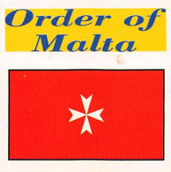 Flag Chromo - Order Of Malta - 5 X 5 Cm - Altri & Non Classificati