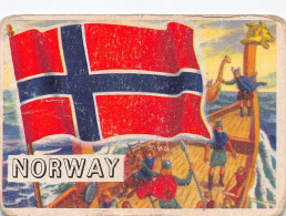 Flags Of The World Chromo - Norway - 6.5 X 9.5 Cm - Altri & Non Classificati