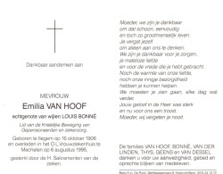 Emilia Van Hoof (1906-1995) - Images Religieuses