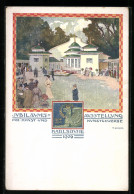 Künstler-AK Karlsruhe, Jubiläums-Ausstellung Für Kunst- Und Kunstgewerbe 1906  - Expositions