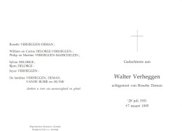 Walter Verheggen (1931-1995) - Devotieprenten