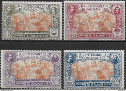 1923 Italia Propaganda Fide 4v. Mc MNH Sassone N. 131/34 - Andere & Zonder Classificatie