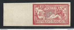 1900 FRANCIA  N. 119 40 C. Rosso E Blu NON DENTELLATO MNH** Firmato Brun - Altri & Non Classificati