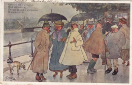 AK - Karikatur - ISCHLER UNTERHALUNG Auf Der Esplanade ( Fritz Schönpflug) 1911 - Schoenpflug, Fritz