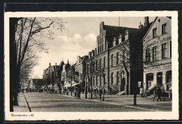 AK Neumünster I. H., Strassenpartie  - Neumünster