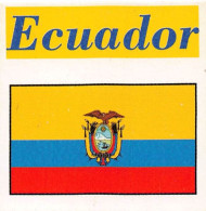 Flag Chromo - Ecuador - 5 X 5 Cm - Autres & Non Classés