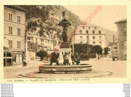 39.   MOREZ .  Place Du Marché. Fontaine Des 4 Lions . - Morez