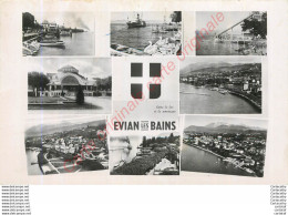 74. EVIAN LES BAINS .  CP Multivues . - Evian-les-Bains