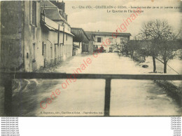 21.  CHATILLON Sur SEINE .  Inondations Des 20 Et 21 Janvier 1910 . Quartier De L'Arquebuse . - Chatillon Sur Seine