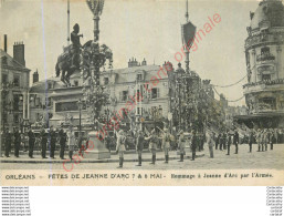 45.  ORLEANS .  Les Fêtes De Jeanne D'Arc .  Hommage Par L'armée . - Orleans