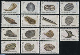 British Antarctica 1990 Fossiles 15v, Mint NH, History - Nature - Geology - Prehistoric Animals - Shells & Crustaceans - Prehistorisch