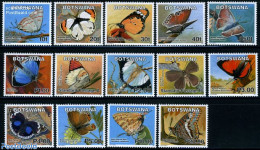 Botswana 2007 Definitives, Butterflies 14v, Mint NH, Nature - Butterflies - Botswana (1966-...)