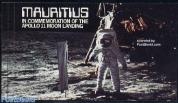 Mauritius 1979 Moonlanding Booklet, Mint NH, Transport - Stamp Booklets - Space Exploration - Non Classificati