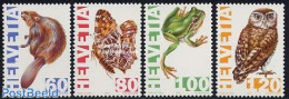 Switzerland 1995 Animals 4v, Mint NH, Nature - Animals (others & Mixed) - Butterflies - Frogs & Toads - Owls - Reptiles - Ongebruikt