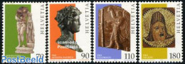 Switzerland 1997 Gallo Roman Art 4v, Mint NH, Art - Sculpture - Unused Stamps
