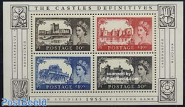 Great Britain 2005 Definitives, Castles 4v M/s, Mint NH, Stamps On Stamps - Art - Castles & Fortifications - Unused Stamps