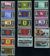 Guernsey 1969 Definitives 16v, Mint NH, History - Transport - Coat Of Arms - Kings & Queens (Royalty) - Ships And Boat.. - Königshäuser, Adel