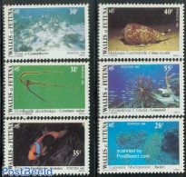Wallis & Futuna 1981 Marine Life 6v, Mint NH, Nature - Fish - Shells & Crustaceans - Pesci