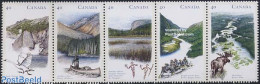 Canada 1991 Rivers 5v, Mint NH, Nature - Sport - Animals (others & Mixed) - Birds - Kayaks & Rowing - Swans - Nuovi