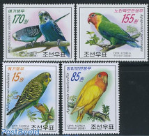 Korea, North 2008 Parrots 4v, Mint NH, Nature - Birds - Parrots - Corée Du Nord