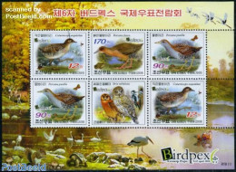 Korea, North 2009 Birdpex S/s, Mint NH, Nature - Birds - Owls - Corée Du Nord