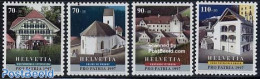 Switzerland 1997 Pro Patria 4v, Mint NH, Religion - Churches, Temples, Mosques, Synagogues - Art - Architecture - Nuevos