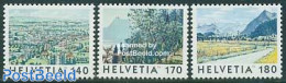 Switzerland 1998 Definitives, Views 3v, Mint NH - Neufs