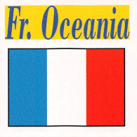 Flag Chromo - French  Oceania - 5 X 5 Cm - Autres & Non Classés