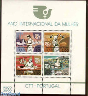 Portugal 1975 International Women Year S/s, Mint NH, History - Various - Women - Int. Women's Year 1975 - Unused Stamps