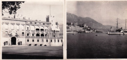 Photo Originale - Année 1928 - MONACO - Lot 2 Photos - Places