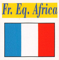 Flag Chromo - French  Equatorial Africa - 5 X 5 Cm - Other & Unclassified