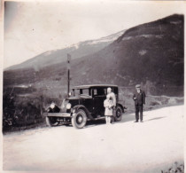 Photo Originale - Année 1929 - Pres Du Pont De L'Abime ( Cusy ) Avec La Renault NN ( Savoie )  - Orte