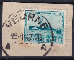 Timbres Oostende Cachet Veurne A 1947 - Oblitérés