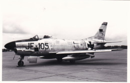 Photo Originale - Aviation - Militaria - Avion North American F-86 Sabre - Luftwaffe - Aviación