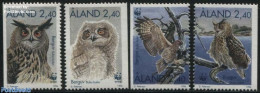 Aland 1996 WWF, Owls 4v, Mint NH, Nature - Birds - Birds Of Prey - Owls - World Wildlife Fund (WWF) - Aland